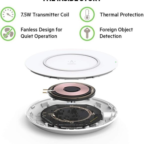 Belkin Boost Up Wireless Charging Pad 7.5W – Wireless Charger for iPhone Xs, XS - Picture 4 of 8